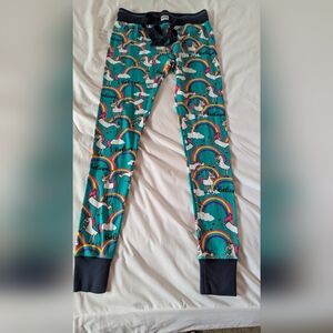 Lazy One Unicorn Rainbow PJ Leggings Lounge Pants Women's Sz Xs Casual